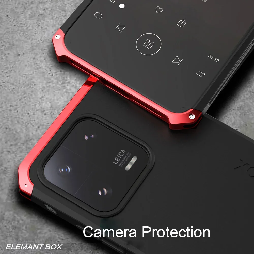 Shockproof Metal Armor Cases For Xiaomi 13 Pro Case Luxury Aluminum Frame Matte Pc Full Cover Funda For Xiaomi Mi 12 12x 12s 11