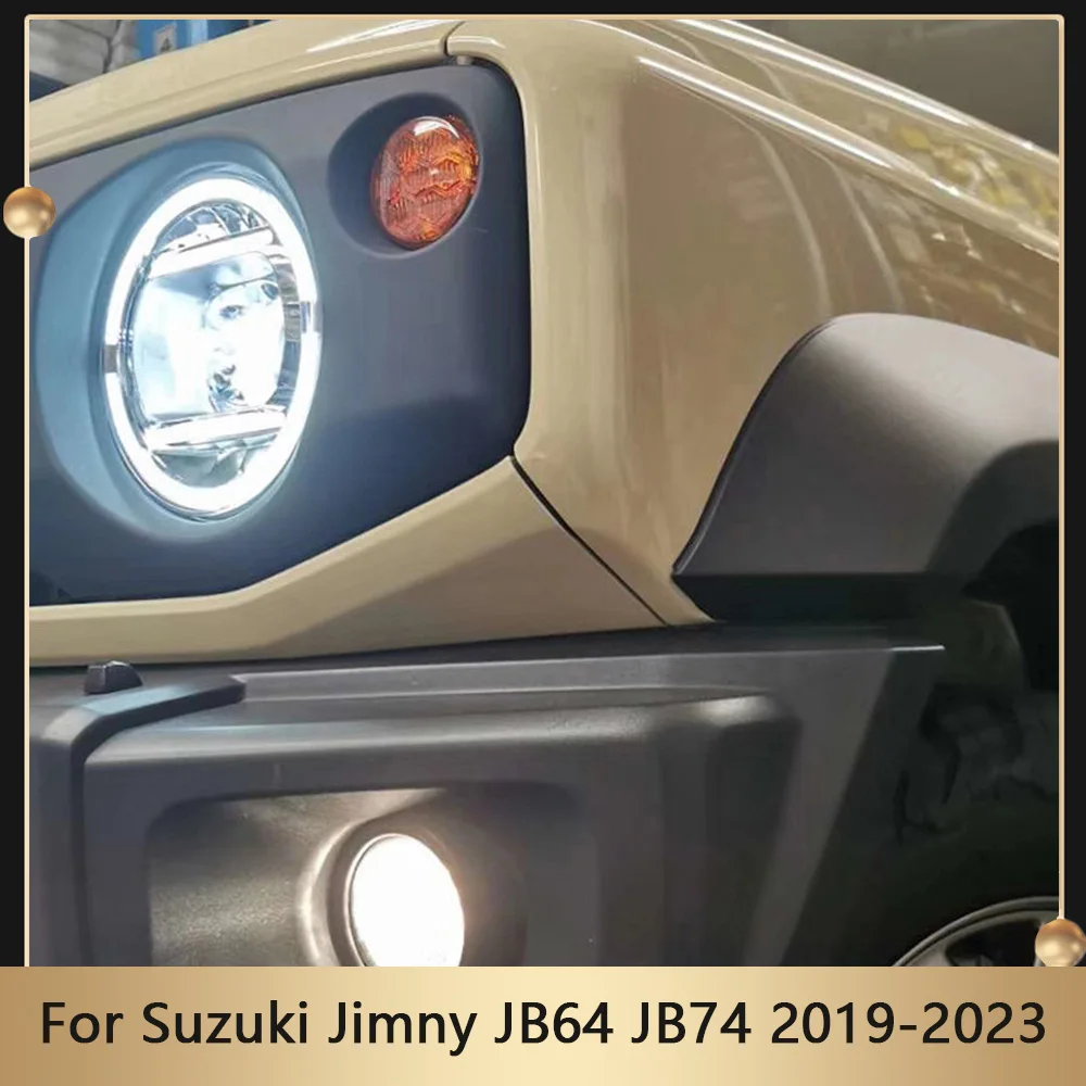 

LED Headlight Cover Headlight Daytime Running Light Frame For Suzuki Jimny JB64 JB74 2019-2023