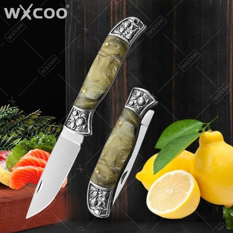 Image of WXCOO Küchenmesser Tragbares Klappmesser Mehrzweck-Fleischbeil Ultra Küchenzubehör Obstschneidewerkzeug