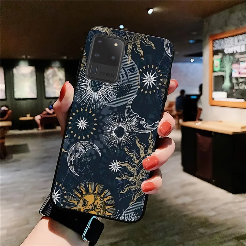 Witches Moon Tarot Mystery Totem iphone funda para Samsung S 9 10 20 21 22 23 30 23plus lite Ultra FE S10lite