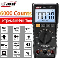 WINAPEX 6000 Counts Auto Rang True RMS Digital Multimeter DC AC Current Voltage NCV Diode Duty Hz Capacitance Continuity Test