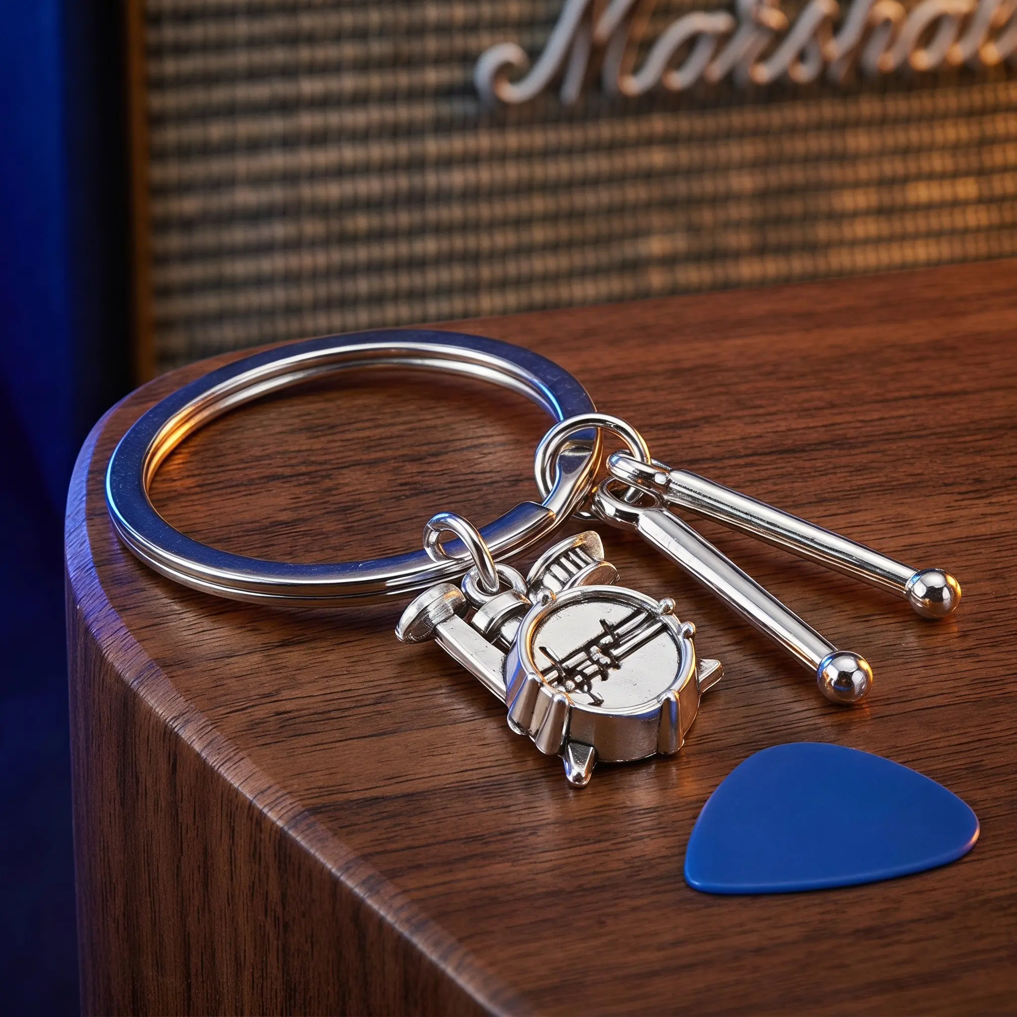 12Pcs Mini Drum Set Alloy Keychain Music Instrument Drummer Gift Music Teacher Band Member Party Favor Percussion Charm