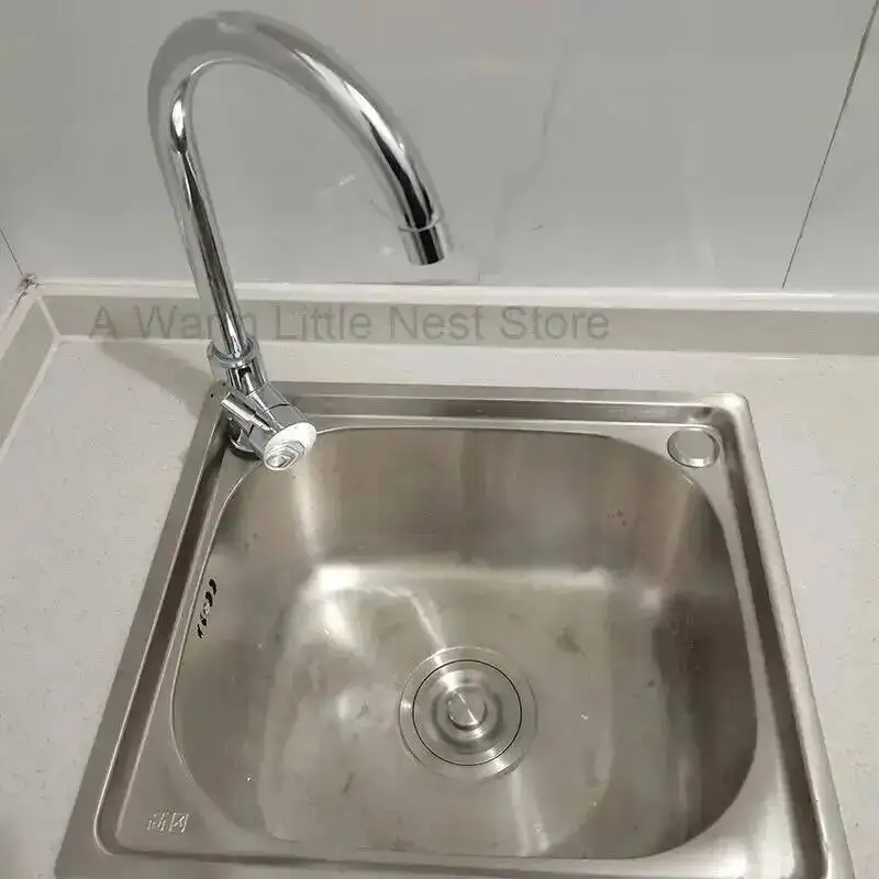 luxury Stainless Basin Steel Wash Kitchen Sinks Thickened Washing Sink creative washbasin Single Table Basin Kitchen Accessories
