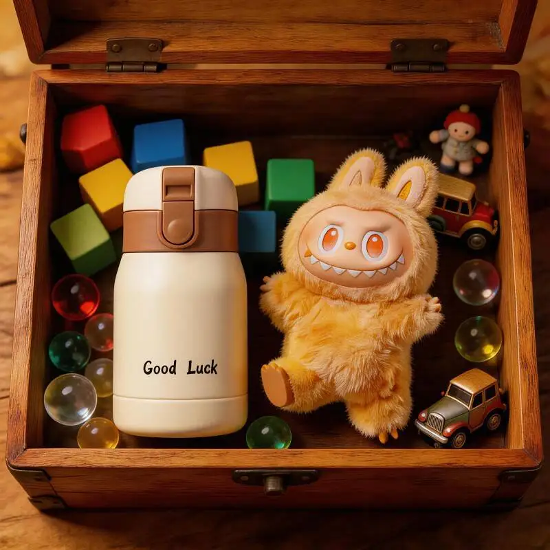 

Термос-кружка POP MART THE MONSTERS Forward High Energy Series LABUBU с изысканным узором и детализированным дизайном