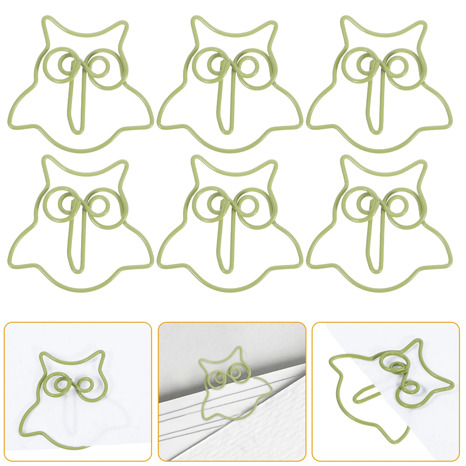 

Owl Paper Clip Bookmark File Colored Clips Fancy Paperclips Document Fixing Animal Bookmarks Cartoon