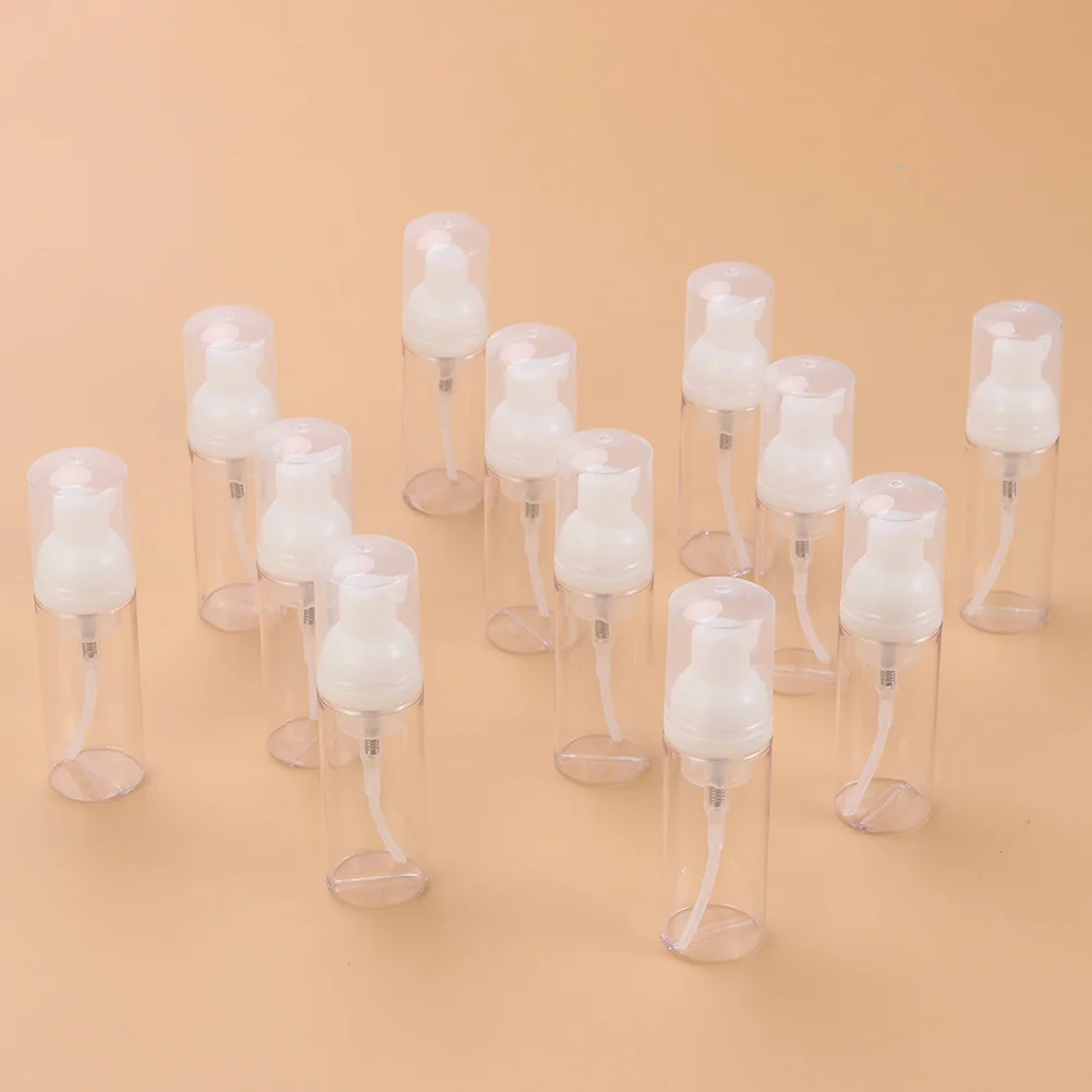 

6pcs Foaming Bubble Making Bottle 60ml Plastic Pump Refillable Travel Size Dispenser Shampoo Body Wash Hand Soap Portable