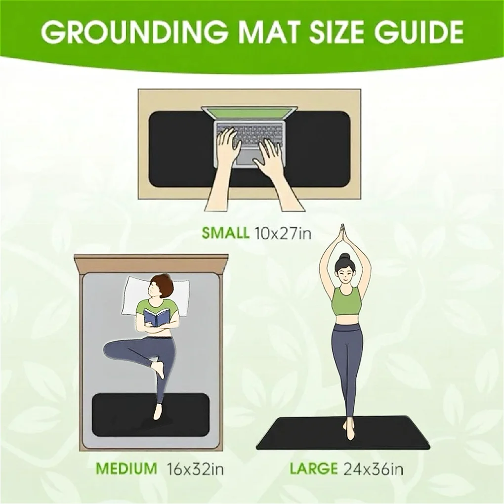 Wholesale Custom Printed Logo Multifunctional Anti-Static Stress Relief Portable Grounding Yoga Mat Made Natural Rubber for Home