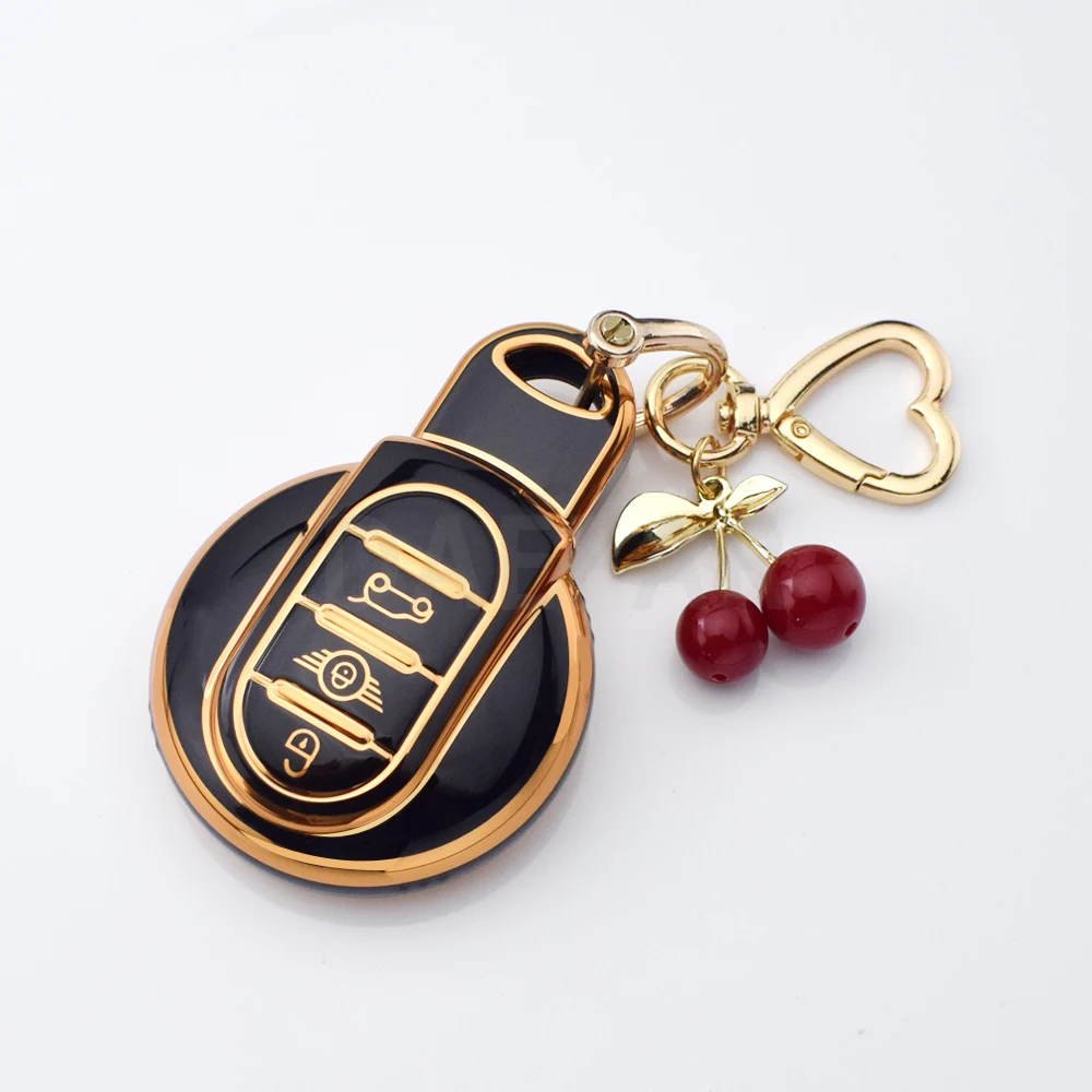 For BMW MINI COOPER S ONE JCW F54 F55 F56 F57 F60 CLUBMAN COUNTRYMAN TPU Key Fob Cover Key Protection Case view 2