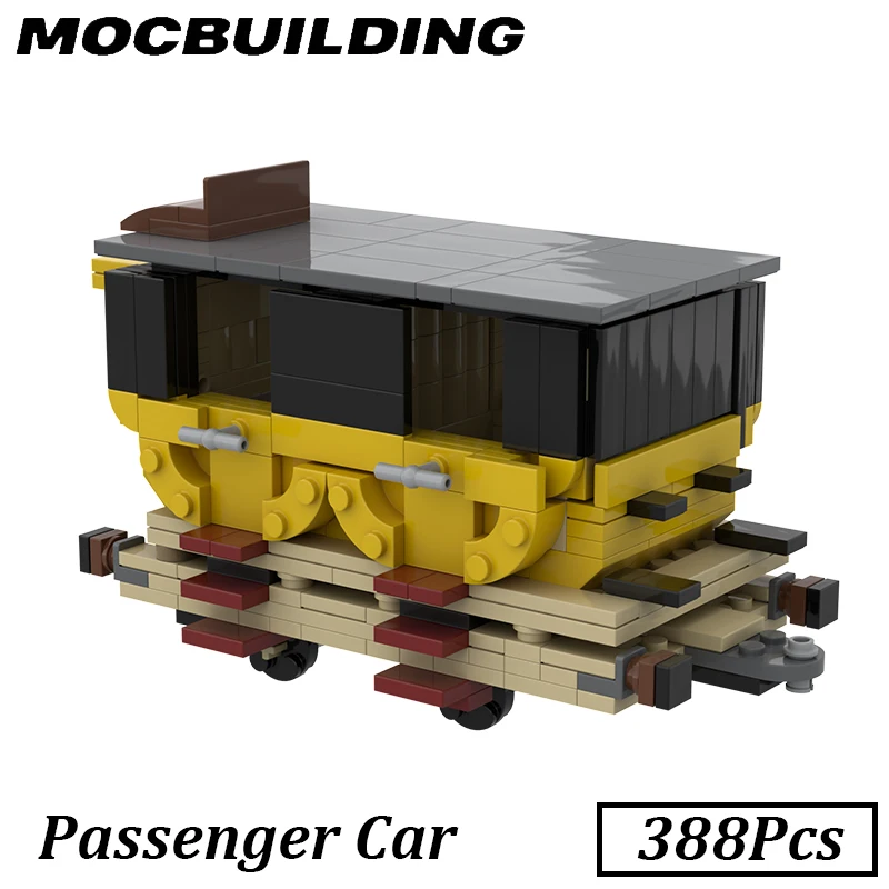 Modelo de locomotora de tren, MOC, bloques de construcción, juguetes de construcción, regalo, exhibición de ladrillos, decoración de escritorio, presente