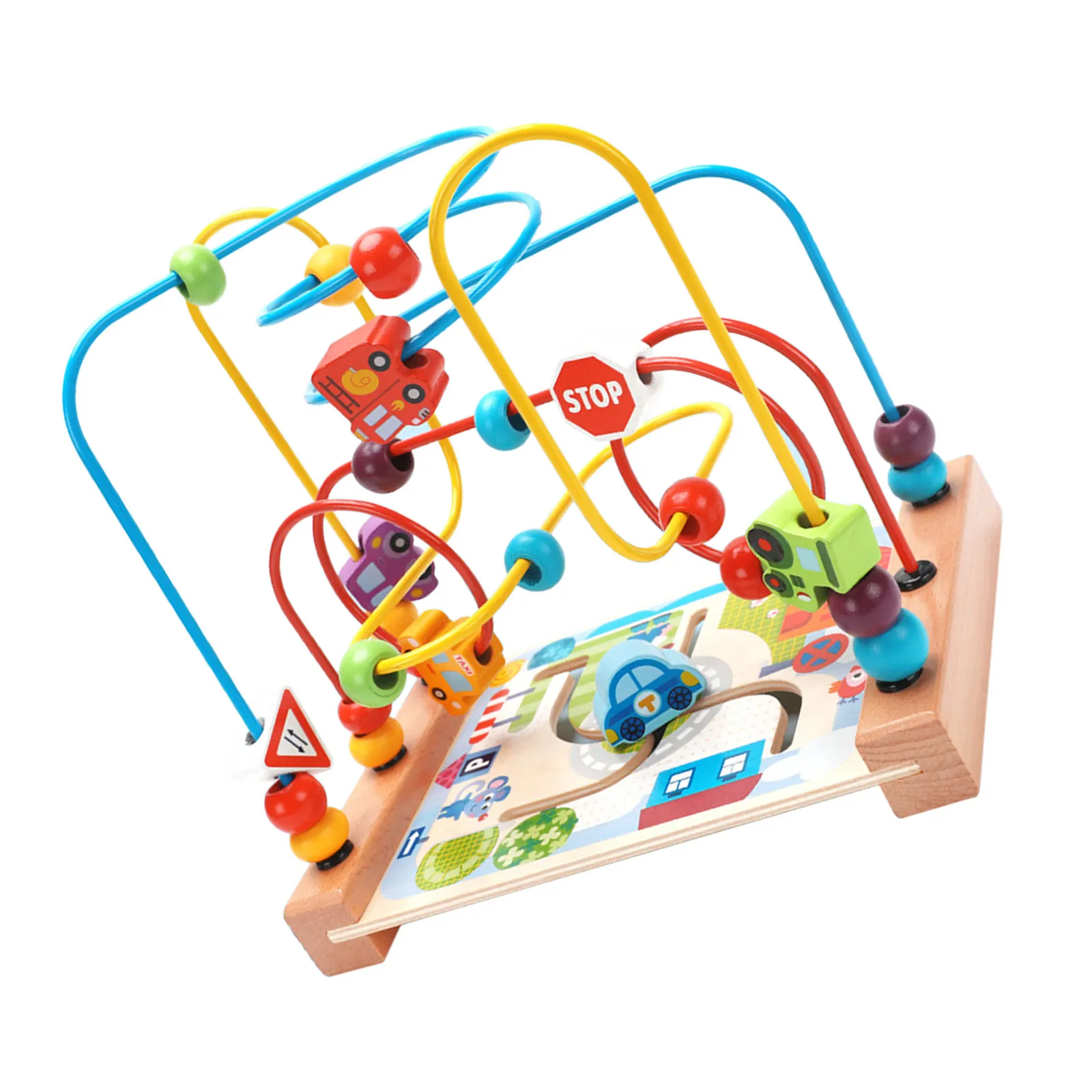 1pcs-wooden-ocean-beads-maze-educational-beaded-plaything-cognitive-color-shape-recognition-intelligence-game-beaded-toy