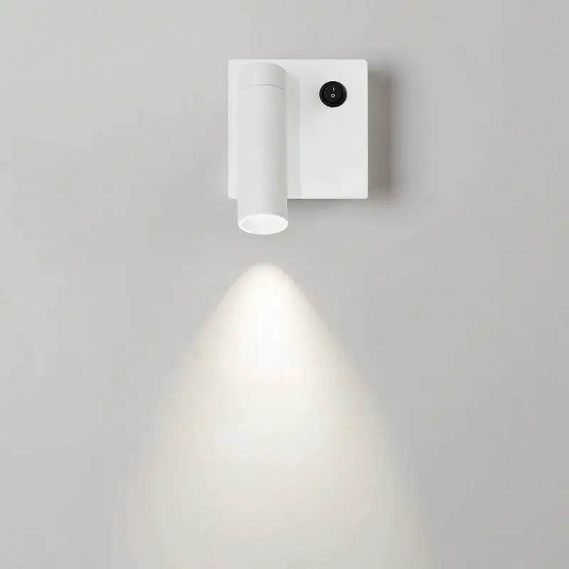 3W LED Wall Light Spot Lights Modern Folding Horizontal 330° Vertical Rotation 90° Wall Lamp Hotel Bedroom Bedside Study Reading