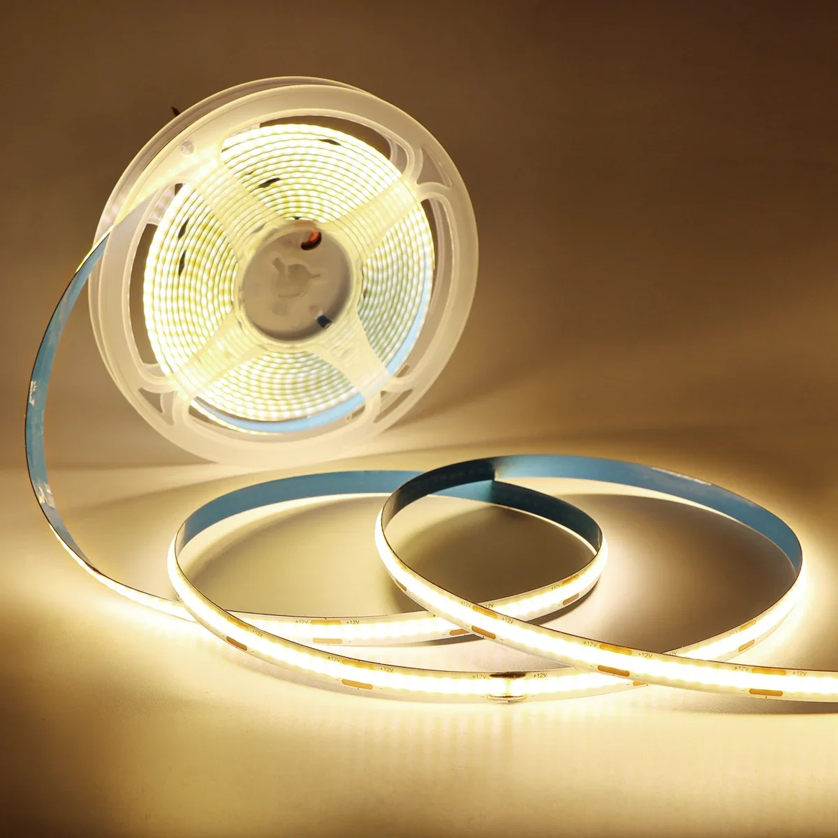 DC 5V 12V 24V COB LED Strip Lights 320LEDs/m High Brightness FOB Flexible Ribbon Bar Tape Linear Dimmable Lighting Room Decor image 2