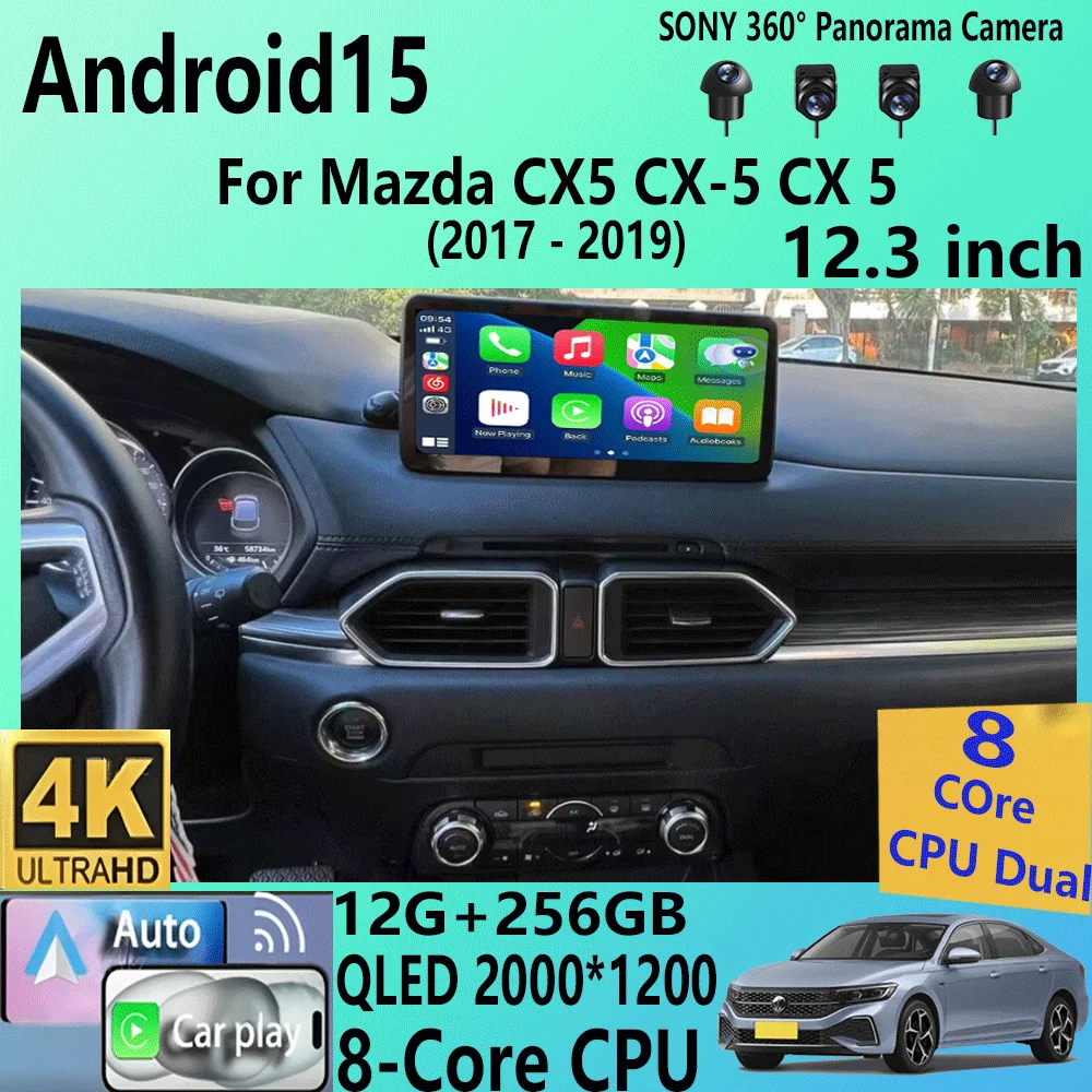 12.3 polegada para mazda cx5 CX-5 cx 5 2017 2018 2019 tela do