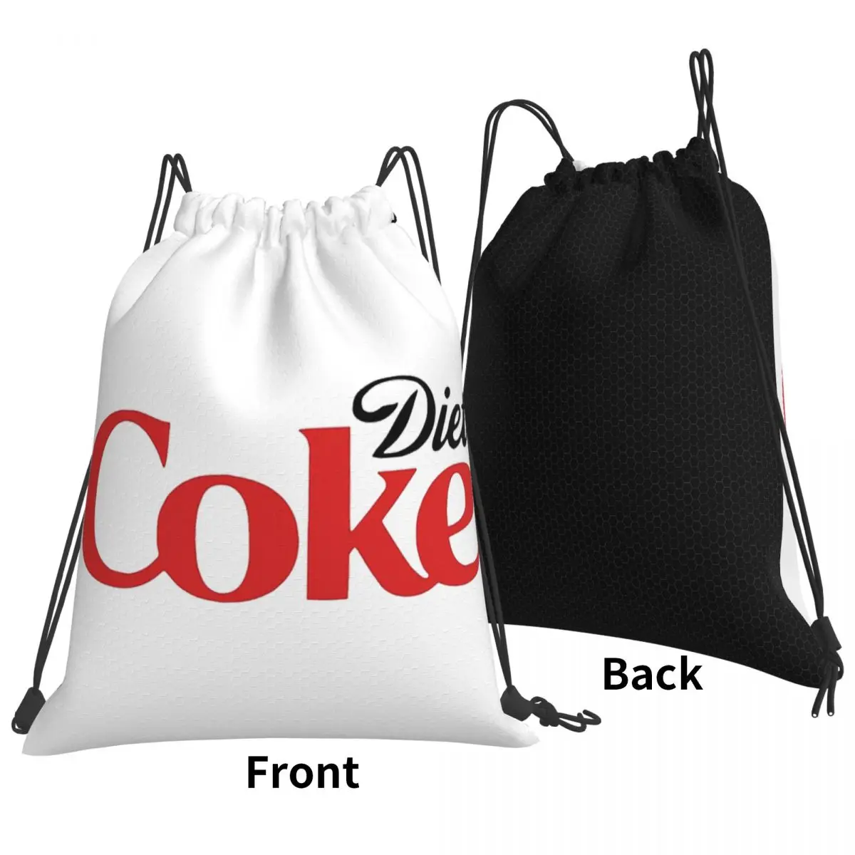 

Coke Funny Lover Diet Backpacks Casual Drawstring Bundle Pocket Sports Bag Book Bags for Man Woman Students