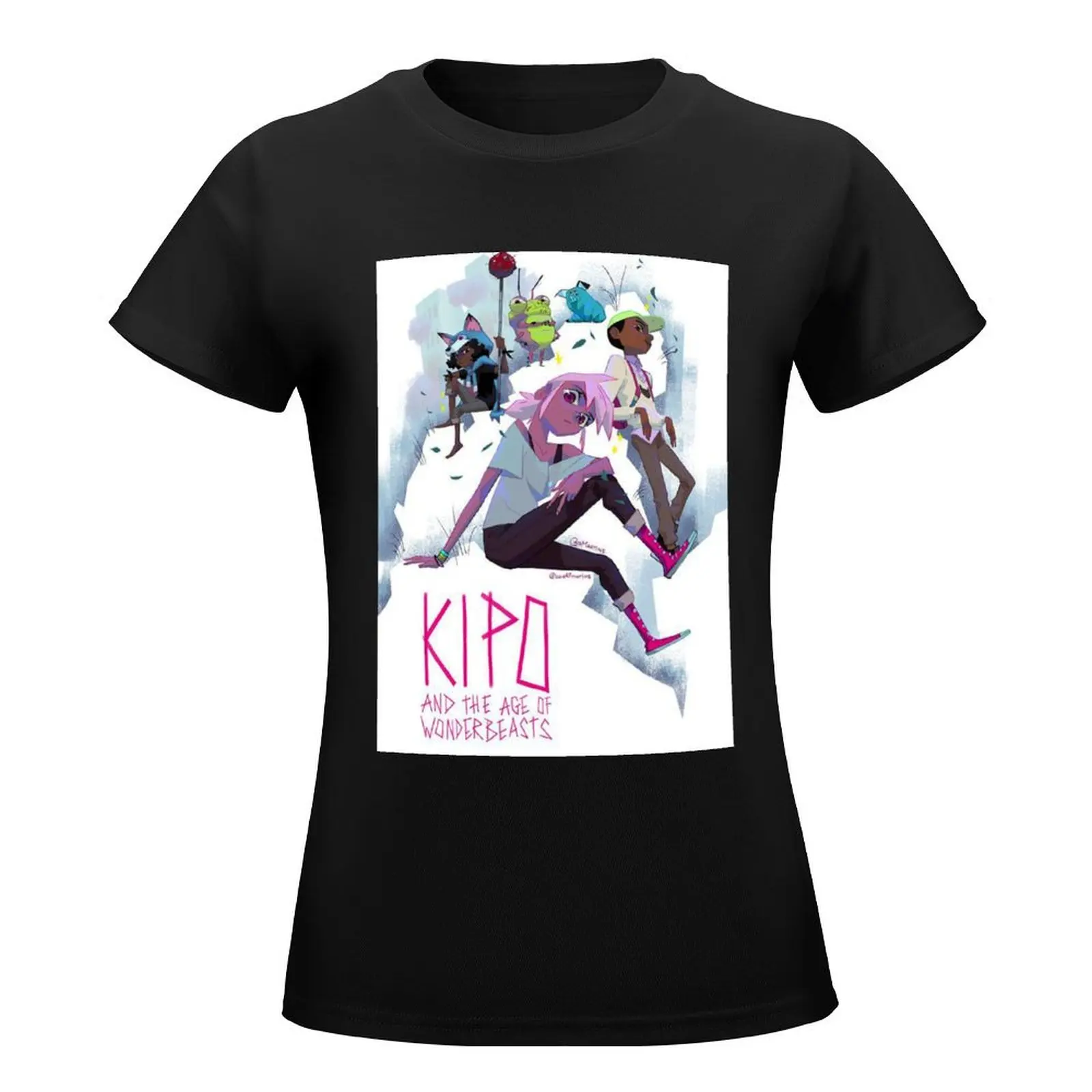 Kipo and Crew Cover T-Shirt kawaii clothes summer top lady clothes fashion woman blouse 2024