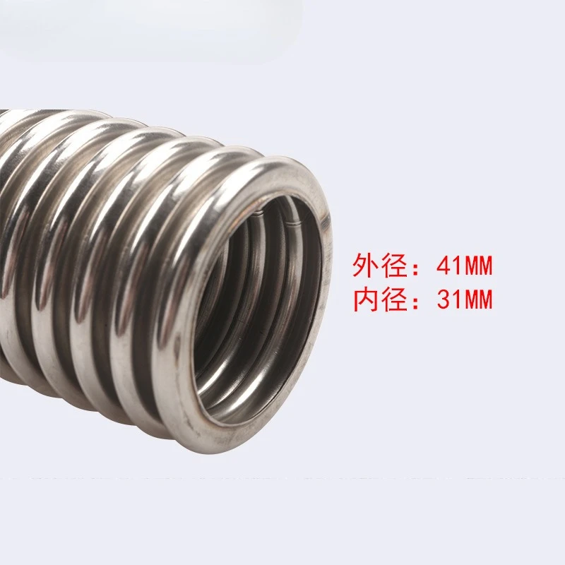 Kit de tuyau de radiateur 24 "36" 48 ", kit de tuyau d'eau de refroidissement de radiateur flexible en acier inoxydable avec pince à capuchon, type universel