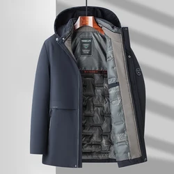 Outdoor Jet Ski Snow Warm Parkas Jacket Coat Men Outwear Brand Casual Hat Waterproof Thick Warm Parka Men Men 2024 Winter New