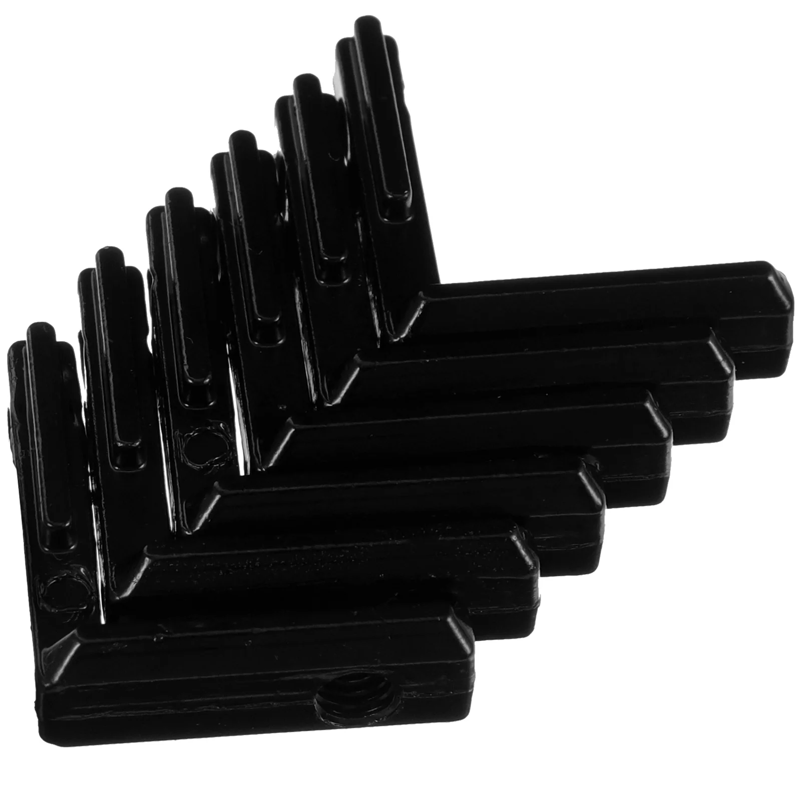 

6 Pcs Aluminum Profile Connecting Parts Corner Brackets Mounting Connectors 2020 Series Extrusion Fasteners L Shape Hardware