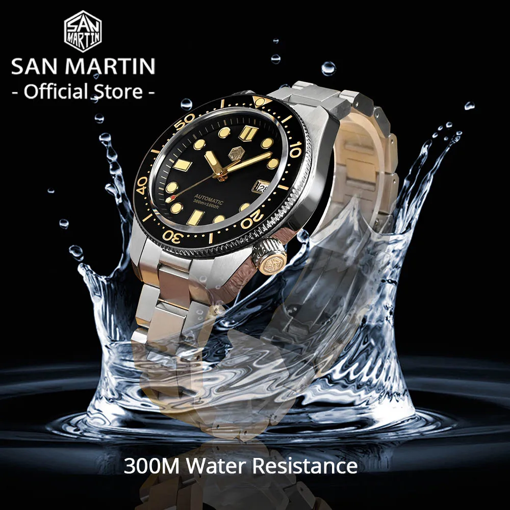 サン マーティン 44mm メンズ ダイバー ウォッチ ヴィンテージ MM300