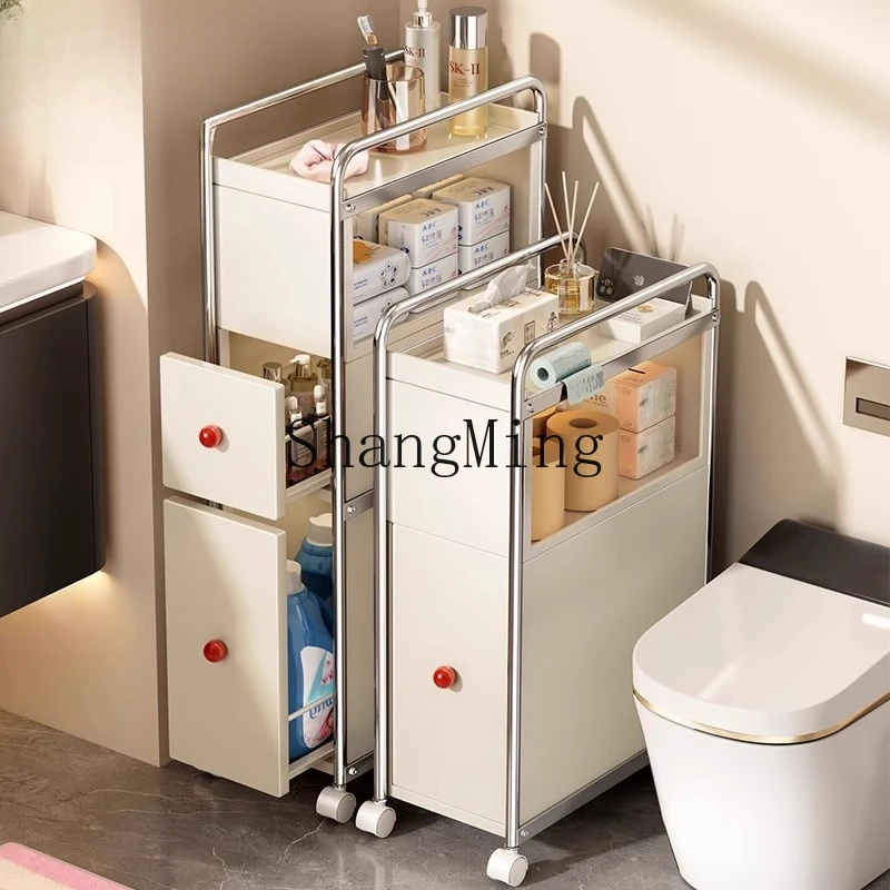 

DHY bathroom crevice storage cabinet toilet rack crevice cabinet locker
