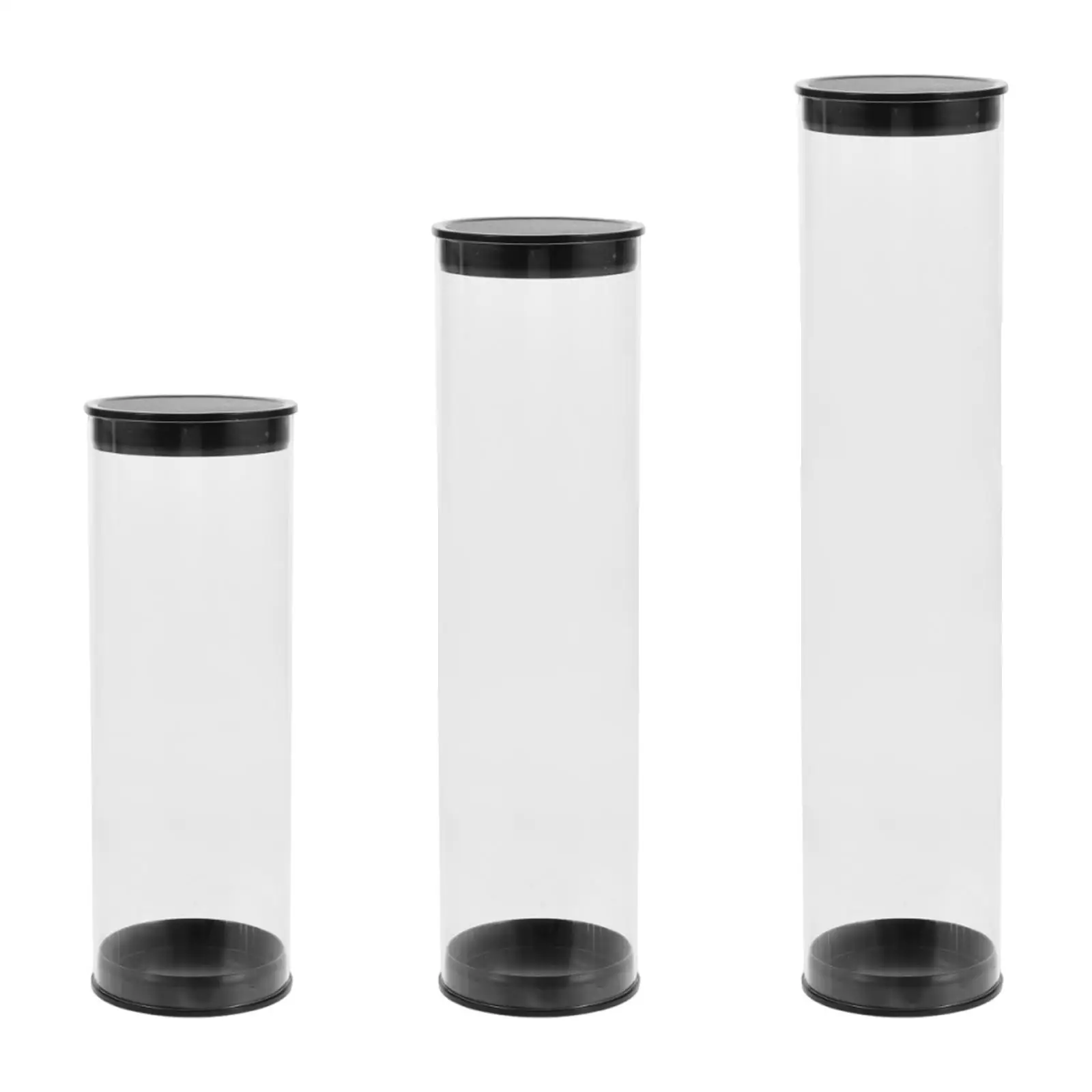 

Clear Golf Ball Storage Box, Portable Dustproof Container, Tube Organizer for