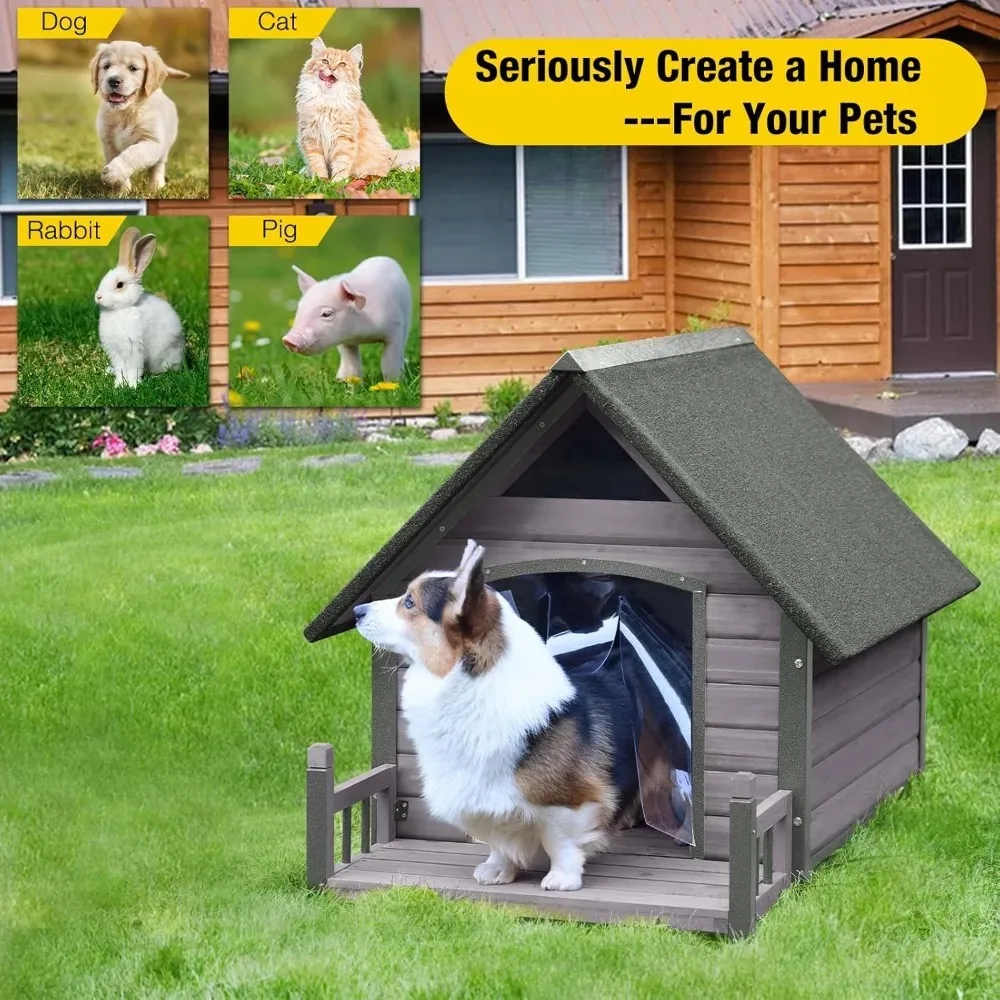 Dog House Outdoor - Weatherproof Anti-Chewing Iron Frame Kennel for Large Breed Dogs | Customized