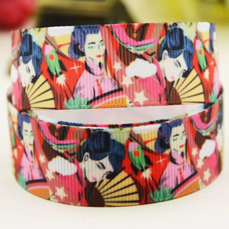 

22mm 25mm 38mm Figure pattern Cartoon pattern printed Grosgrain Ribbon for Hair Bows Party Gift Decoration 10 Yards Ruban satin