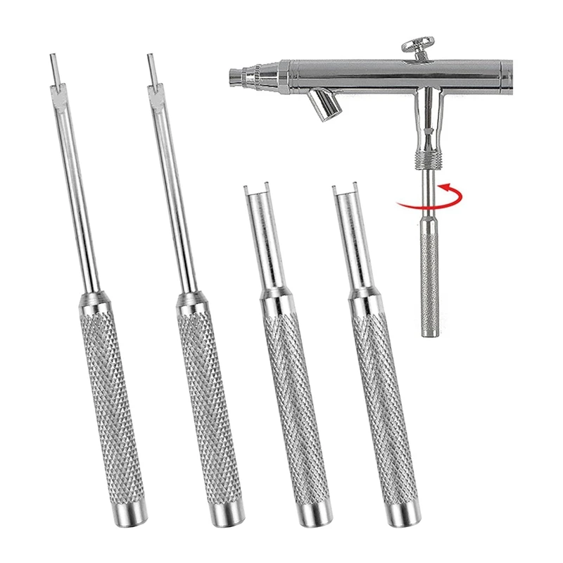 2 Set Air Brush Tools, Needle Packing Nut Or Valve Screw Replacement Repair Tool Airbrush Maintenance Tools, Airbrush