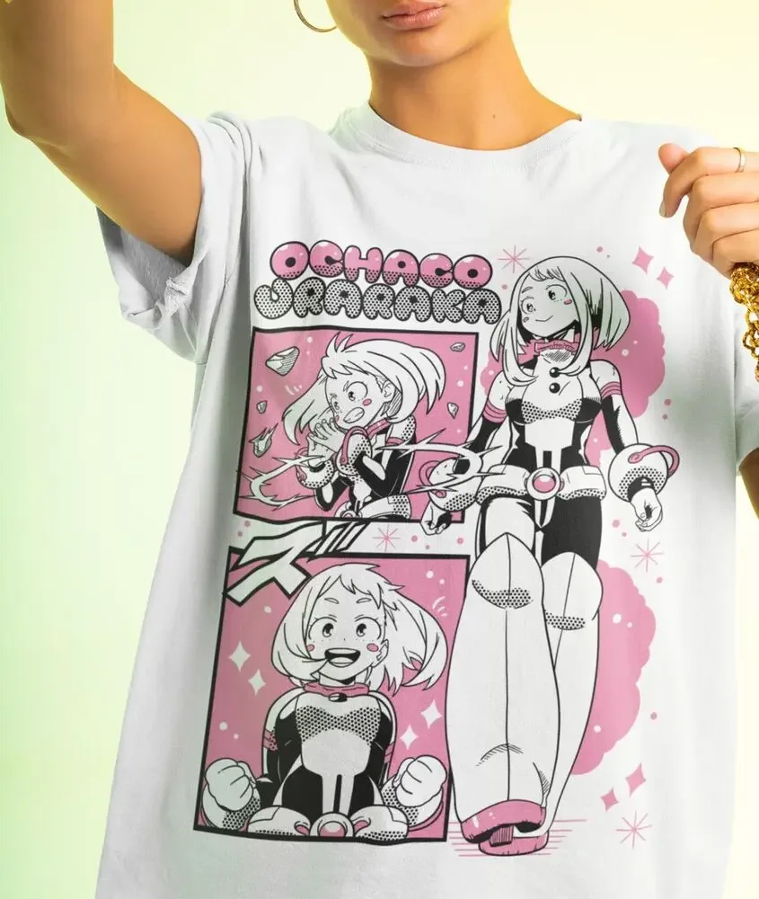 

Ochaco Uraraka Shirt Ochako BNHA Tshirt Boku No Hero Academia T-Shirt My Hero(1)