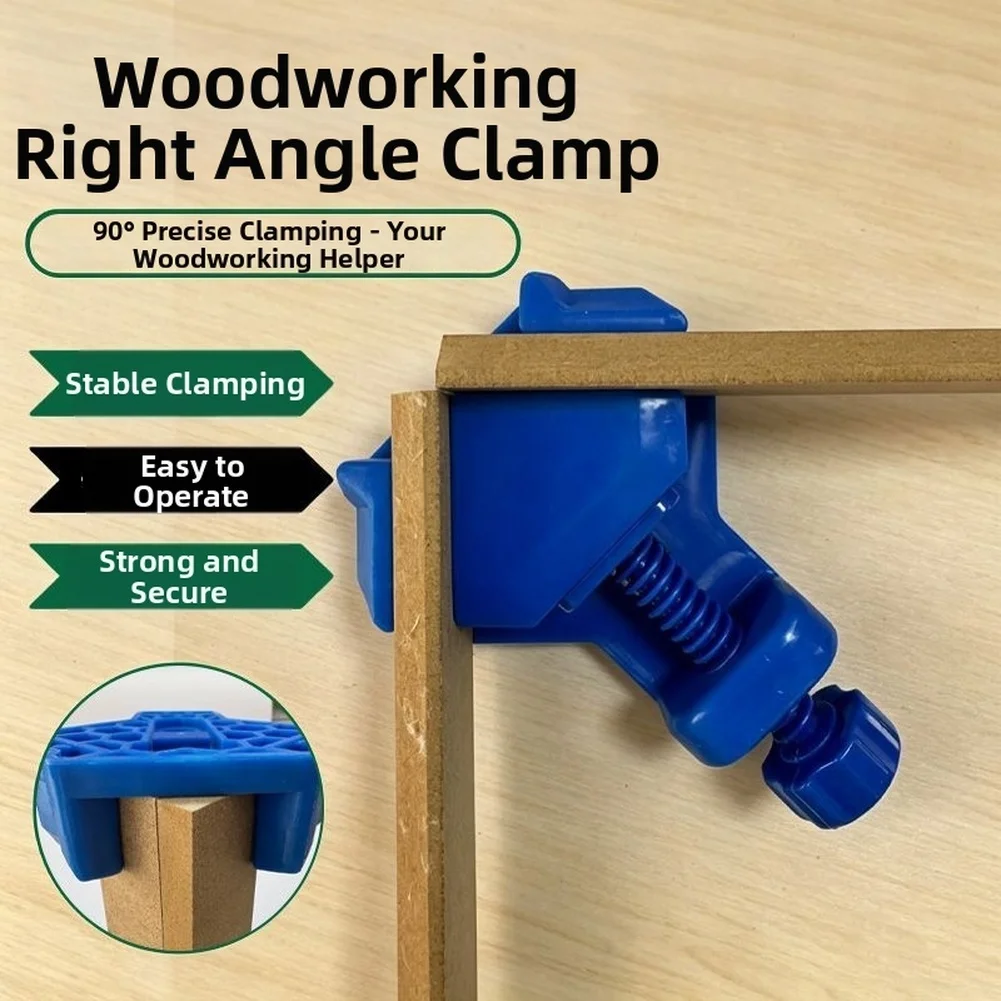 Wood Clamp with Adjustable Type for 90 Degree Joint Accuracy in Frame Building Furniture Assembly and Carpentry Work