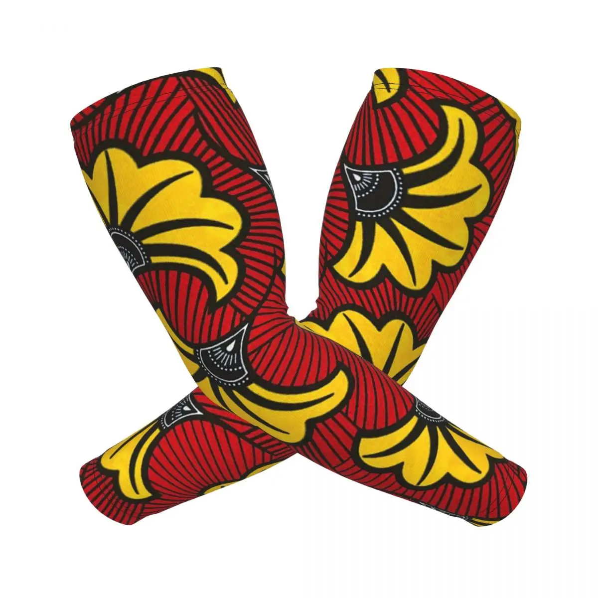 الأفريقية أنقرة الشمع طباعة أكمام أذرع تبريد الرجال النساء الشمس الأشعة فوق البنفسجية حماية الوشم التستر الرياضة التبريد ركوب الدراجات #2