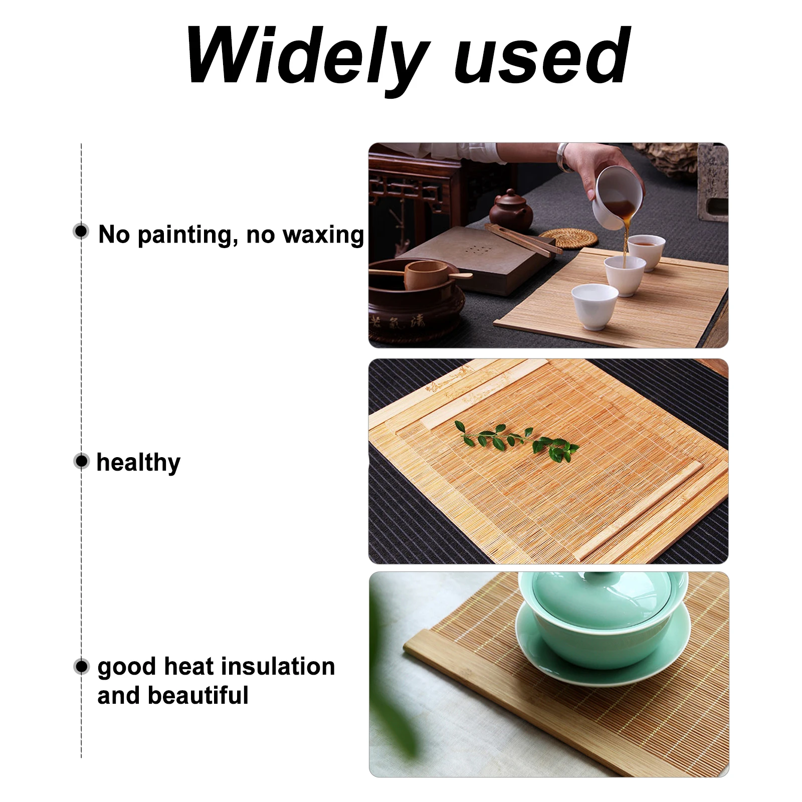 

2pcs Insulated Table Mats Washable Heatproof Waterproof Light Insulated Placemat Brown Japanese Kitchen Accessories