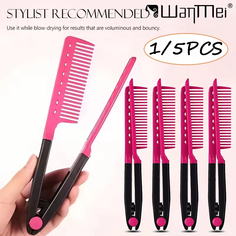 1/5Pcs Hair Comb Set Wide Tooth Comb Foldable Comb Hair Styling Sectioning Combs for Blow Drying Hairdressing Salon Home Use
