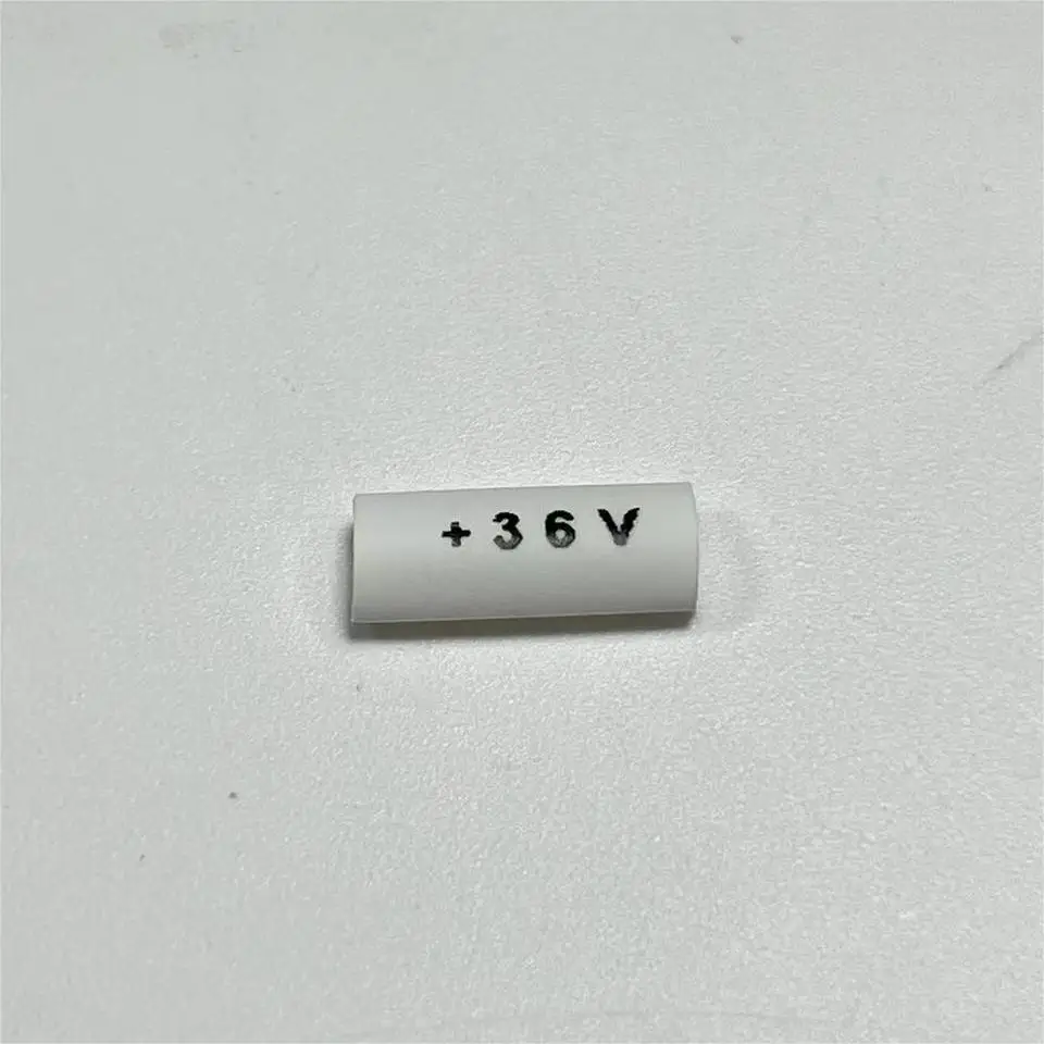 Printed Heat Shrinking Tube, White Tube with Printed Symbol for Wire Identification, Cable Marker, 100PICS per BAG