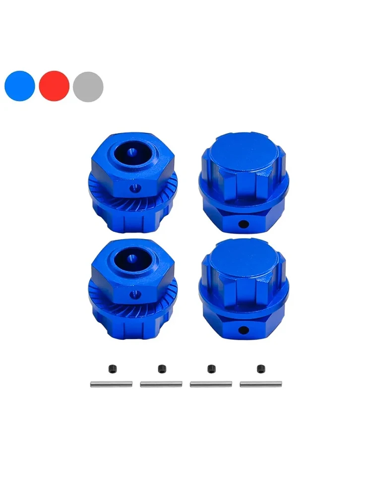 lmx  RC 4pcs Metal 24mm Splined Wheel Hex Hub Adapter for Arrma 1/5 KRATON 8S Outcast 8S Upgrade Parts Accessories