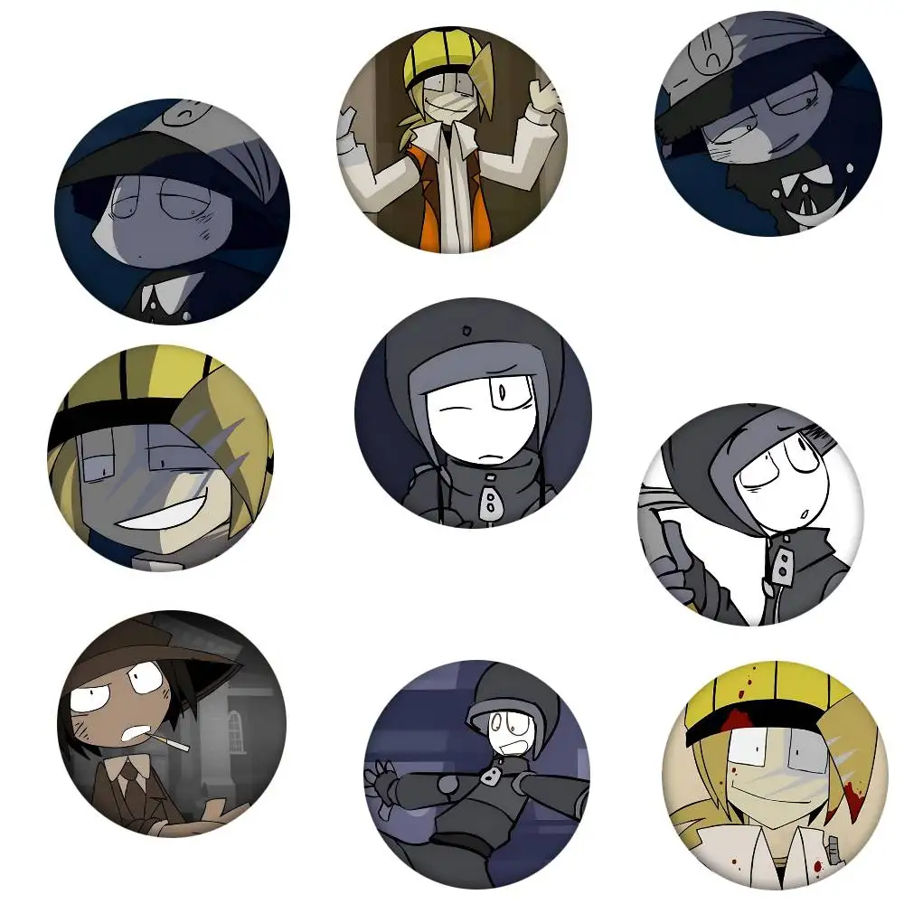 Law Of Talos Anime Round Badge Creative Brooch Clothing Backpack Accessories Lapel Pin