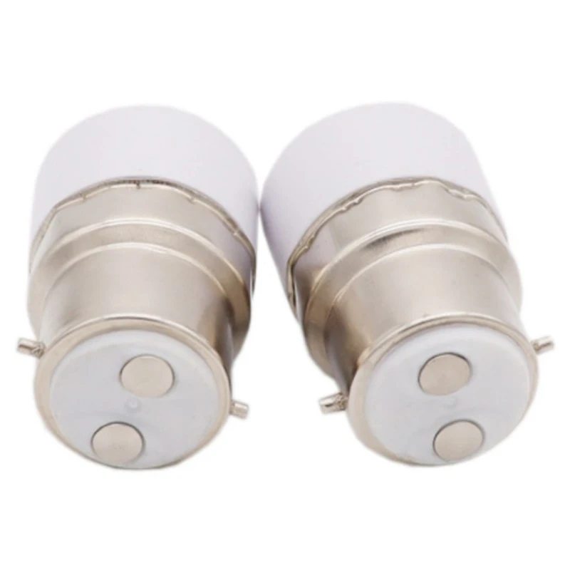 2pcs B22 to E14 Led Lighting Halogen Lamp Bases Screw Bulb Lamp Holder LED Saving Light Lamp Socket Converter 3A White Black