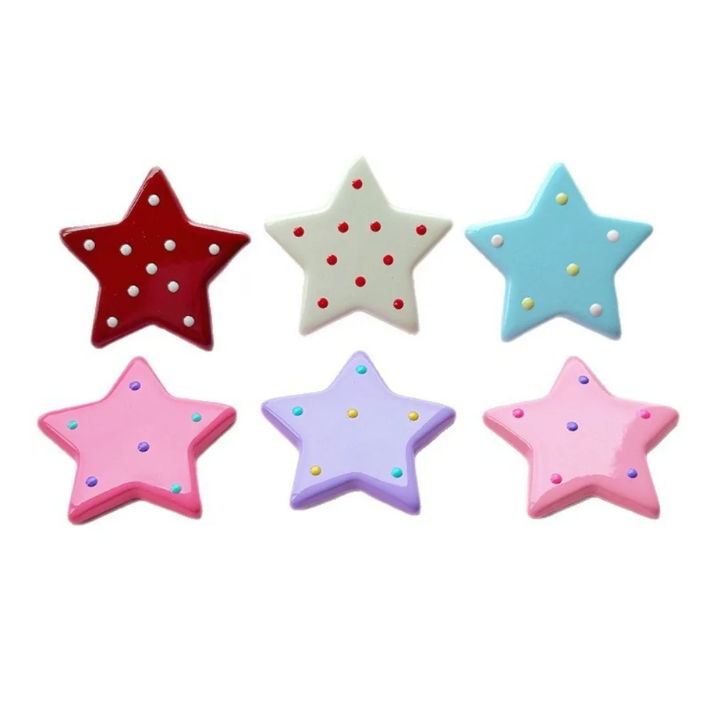 6pcs Colorful Stars Shoe Charms Sandals Shoes Accessories fo