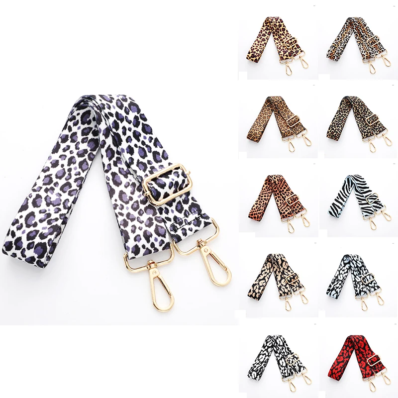 Nylon Personality Bag Shoulder Strap Accessories Crossbody Leopard Print Backpack Shoulder Strap Accessories