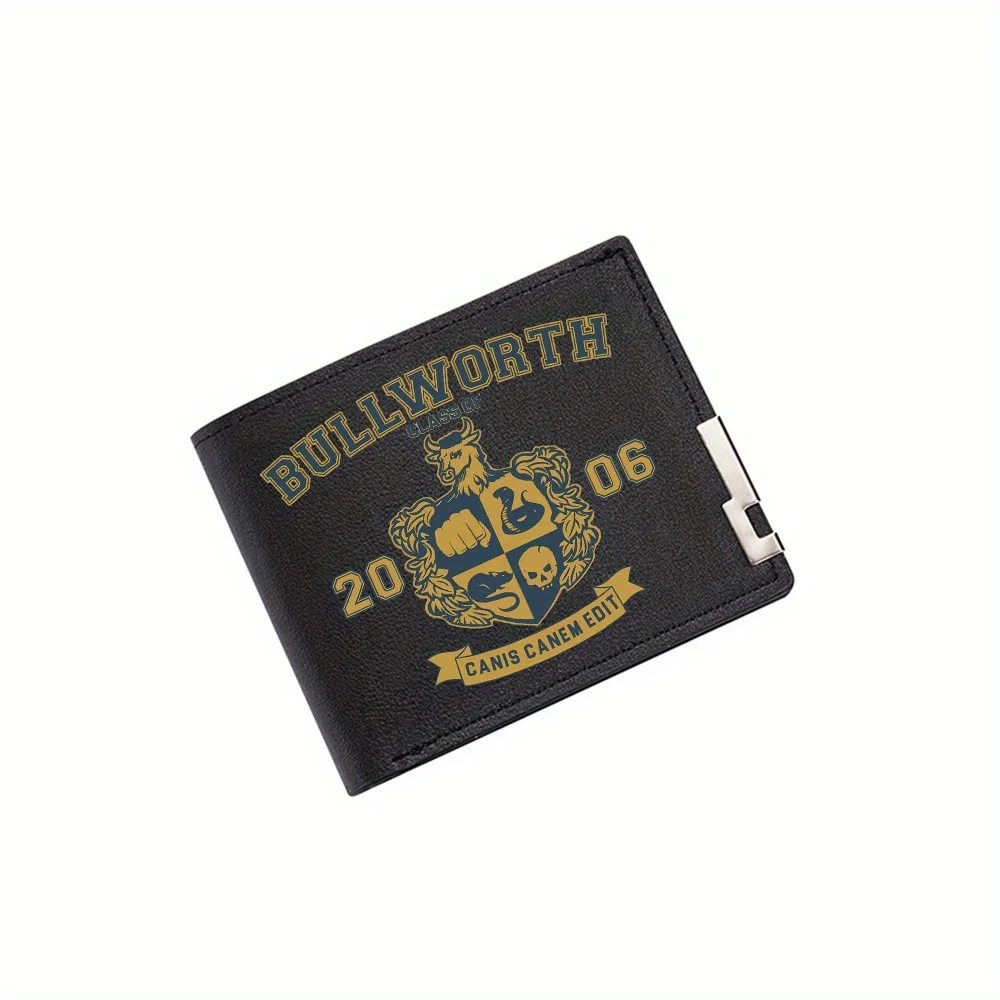 

Bullworth School Emblem Class 2006, мужской кошелек с принтом, простой современный стильный деловой кошелек для отца, парня, Рождество Lo