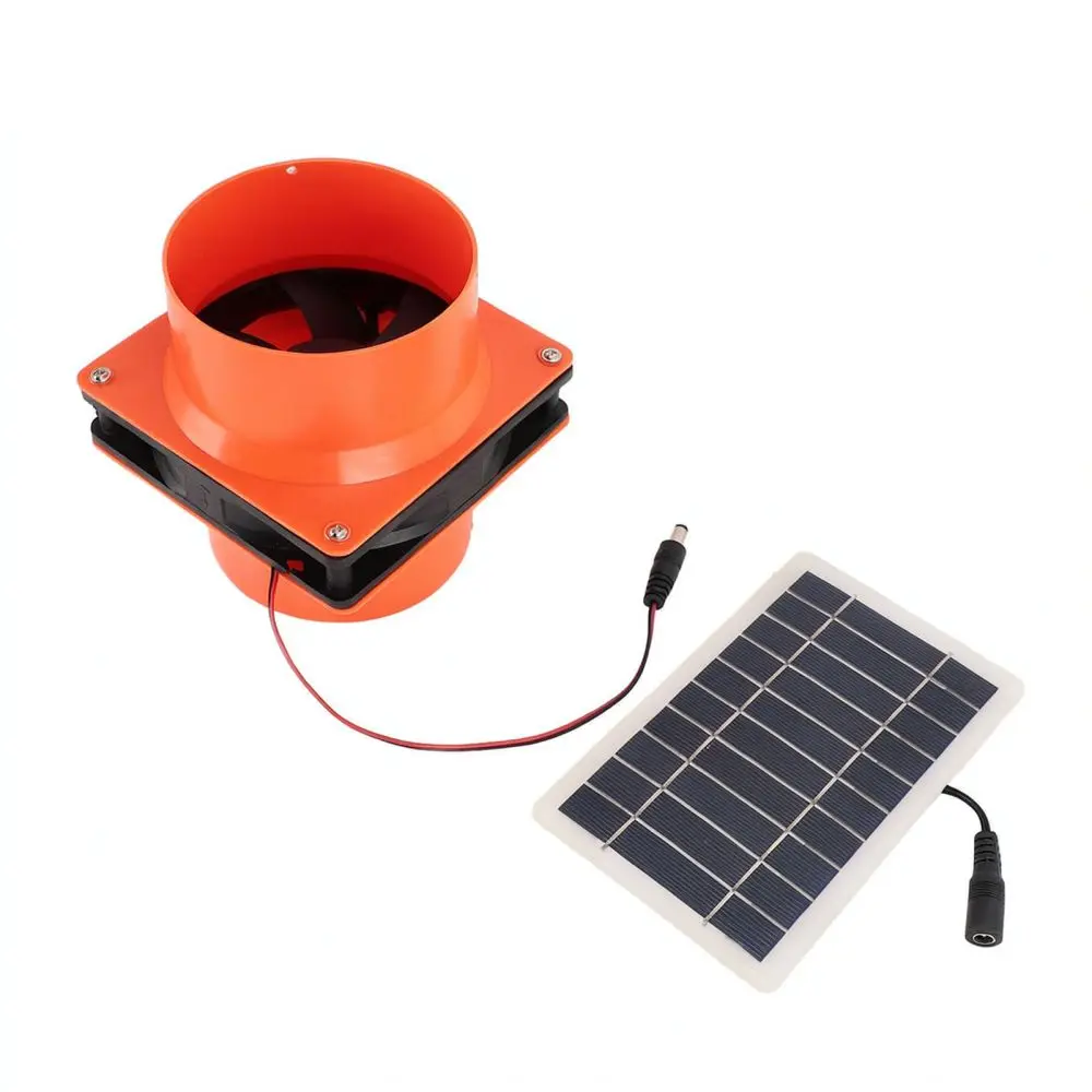 Monocrystalline Solar Ventilator Fan For RV Boat Kitchen Cabin Exhaust Blower Efficient Air Circulation Cooling Device