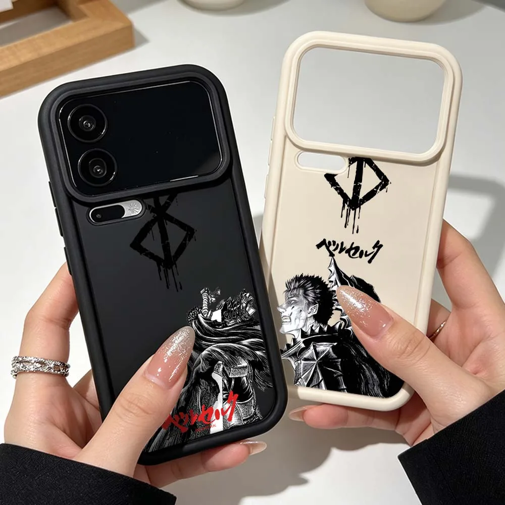 Anime B-Berserk Pattern Silicone Case For Xiaomi Mi 17 15 14 13 12 11 14T 13T 9T 12S Pro Max Lite Eye Ladder Phone Case