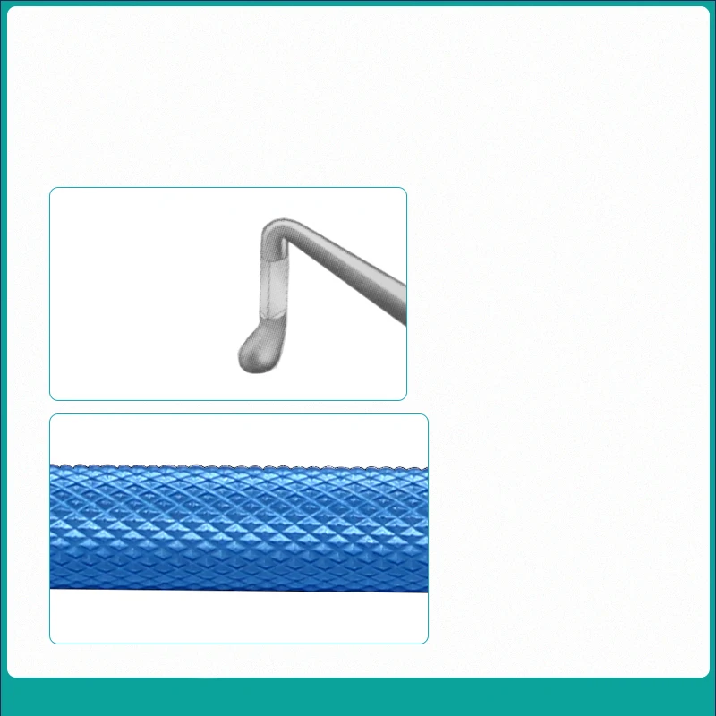 Ophthalmic microsurgical เครื่องมือสแตนเลส TITANIUM Alloy Double-HEAD นิวเคลียร์ Fragment มีดแยกนิวเคลียร์ Hook U