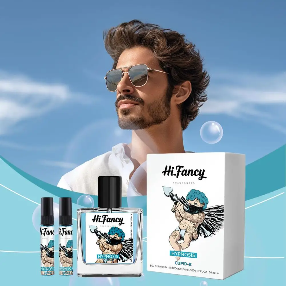 70ml+5ml*2 Original Cupid Men's Pheromone Cologne Lasting Mature Hypnotic Rich Fragrance High Quality Hombre Perfume Body Spray