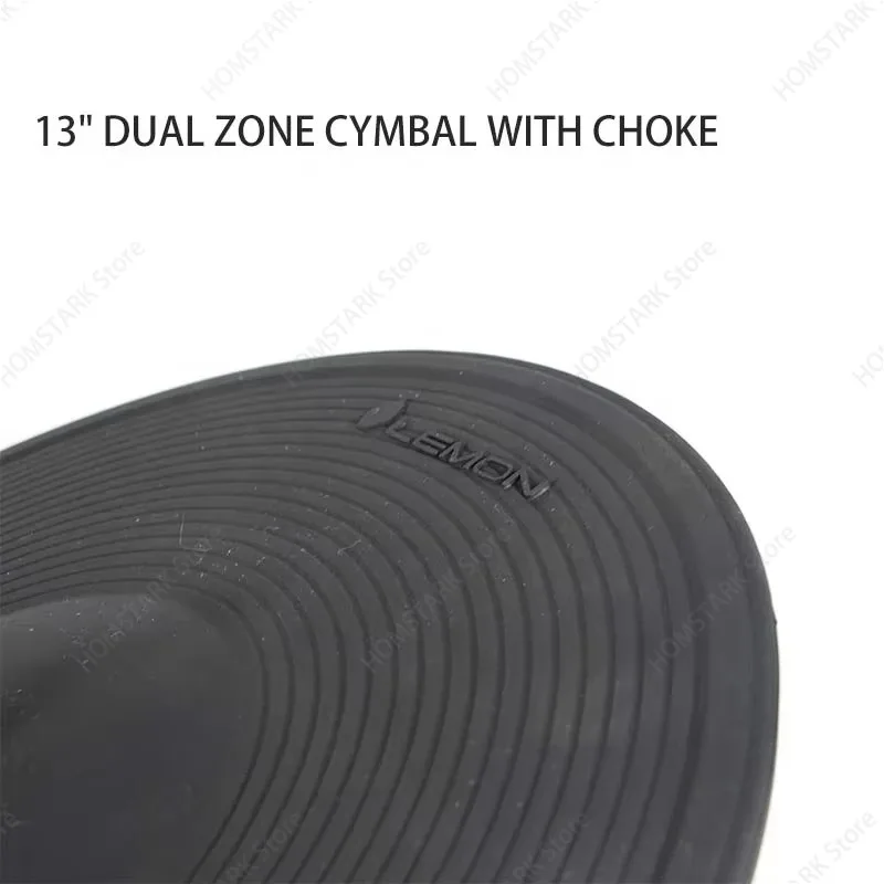 Lemon 13 Inch Dual‑Zone Crash Cymbal With Choke Function Electronic Drum Kit Accessory