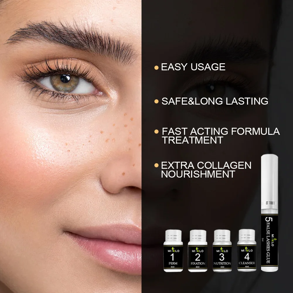 Set de permanente de pestañas y cejas Kit de permanente de pestañas Kit de lifting de pestañas Kit de definición de pestañas con