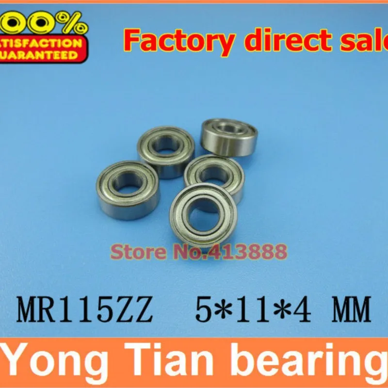 NBZH bearingNBZH 500pcs/lot Free Shipping Wholesale Double Shielded Miniature  Ball Bearings MR115ZZ 5*11*4 Mm