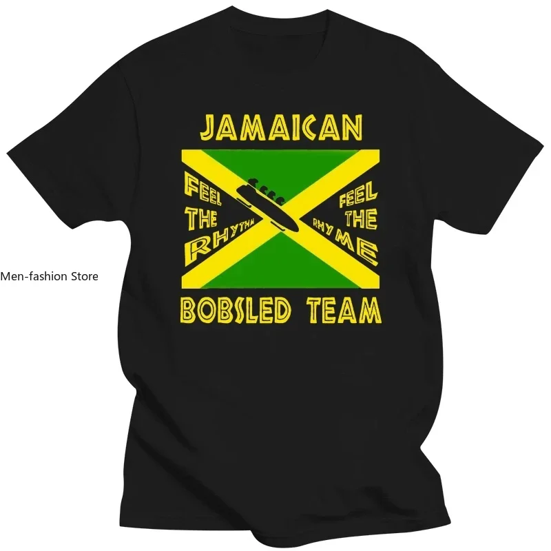 Cool Runnings Jamaica Bobsled Team Feel Rhythm Feel Rhyme Flag Funny T Shirt