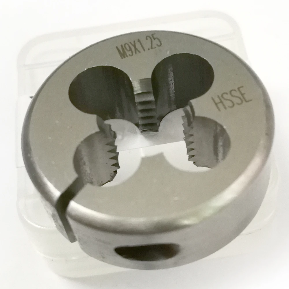 HSSE Metric Screw Split Die M9 Fine Thread cutting Adjustable dies M9X1.5 M9X1.25 M9X1 X0.75 X0.5 for stainless steel