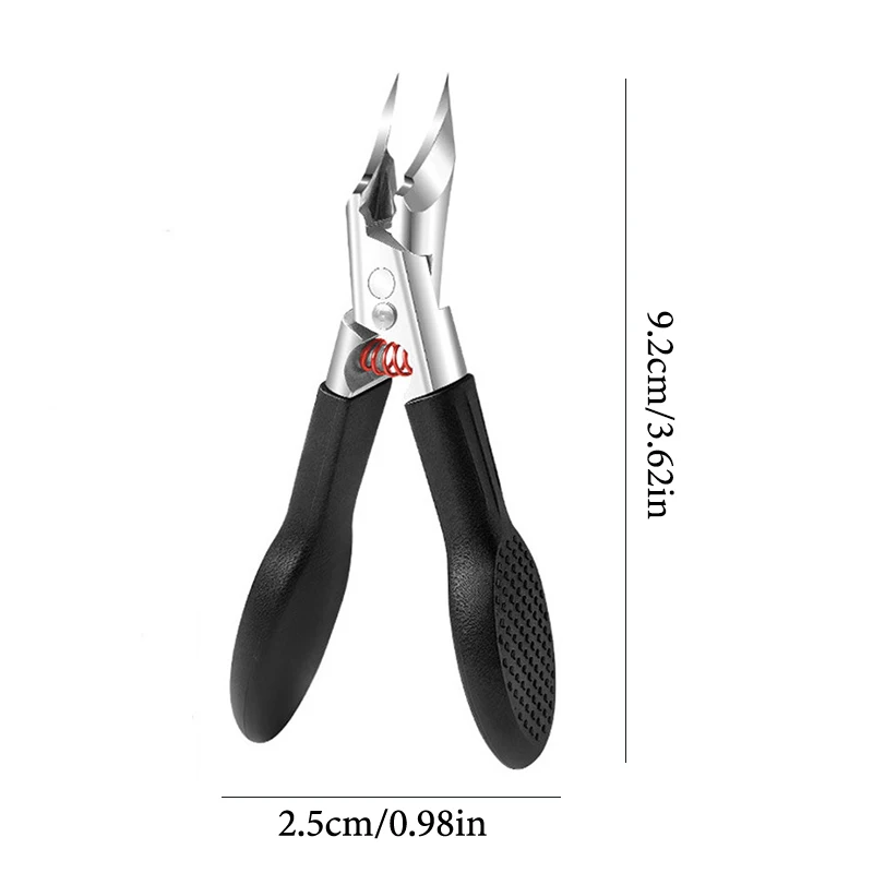 1pc Slanted Pointed Spring Nail Clipper Anti-Splash Ingrown Portable High Quality Toenail Fingernail Trimmer Manicure Tools